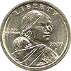 Один доллар США с изображением Сакагавеа